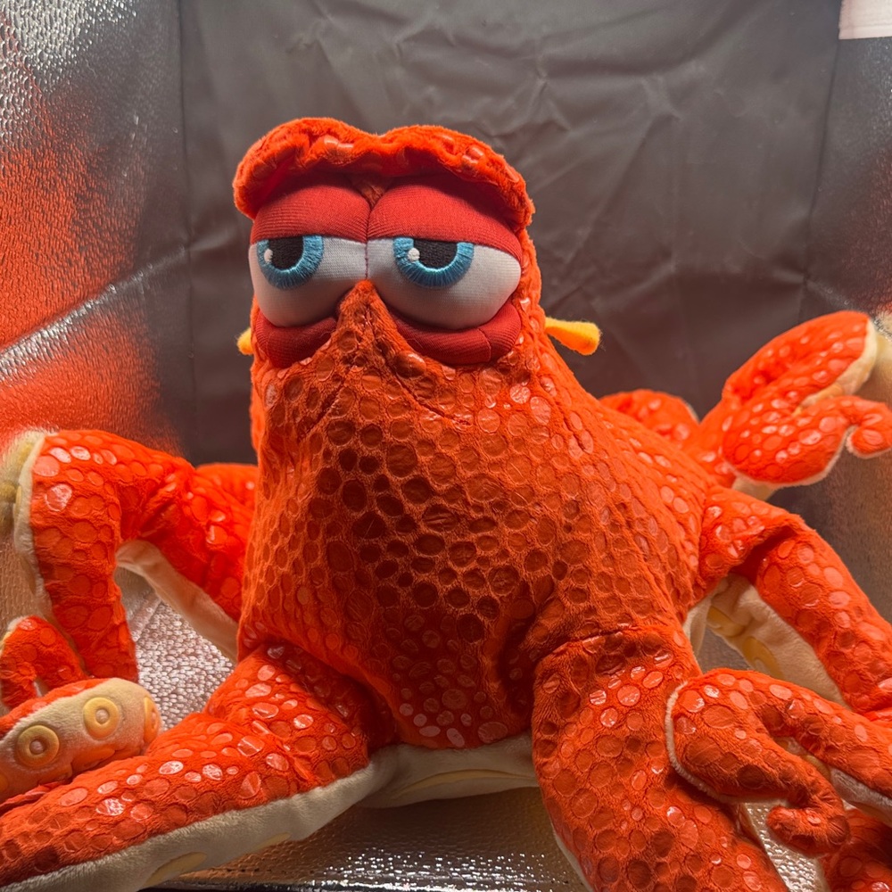 Orange Plush Octopus Toy